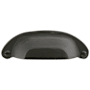 Emtek Sandcast Ranch 4 Inch Center to Center Cup Cabinet Pull from the Sandcast Bronze Collection Medium Bronze