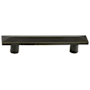 Emtek Sandcast Pyramid 6 Inch Center to Center Bar Cabinet Pull from the Sandcast Bronze Collection Medium Bronze