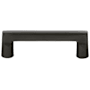 Emtek Sandcast Rail 3-1/2 Inch Center to Center Handle Cabinet Pull from the Sandcast Bronze Collection Flat Black