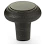 Emtek Sandcast Barn 1 Inch Mushroom Cabinet Knob from the Sandcast Bronze Collection Medium Bronze