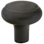 Emtek Sandcast Barn 1-1/4 Inch Mushroom Cabinet Knob from the Sandcast Bronze Collection - 10 Pack Medium Bronze