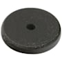Emtek Sandcast Round 1.25 Inch Cabinet Knob Backplate from the Sandcast Bronze Collection Medium Bronze