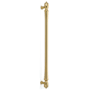 Emtek Spindle 18 Inch Center to Center Bar Cabinet Pull Unlacquered Brass