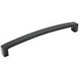 Emtek Bauhaus 12 Inch Center to Center Appliance Pull from the Mid Century Modern Collection Flat Black