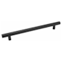 Emtek Bar 12 Inch Center to Center Appliance Pull from the Contemporary Collection Flat Black