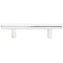 Emtek Bar 3-1/2 Inch Center to Center Cabinet Pull from the Contemporary Collection - 10 Pack Polished Chrome