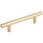 Emtek Bar 3-1/2 Inch Center to Center Bar Cabinet Pull Unlacquered Brass