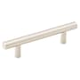 Emtek Bar 4 Inch Center to Center Cabinet Pull from the Contemporary Collection - 10 Pack Satin Nickel