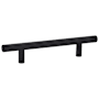 Emtek Bar 10 Inch Center to Center Cabinet Pull from the Contemporary Collection Flat Black