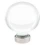 Emtek Bristol Glass 1 Inch Round Cabinet Knob Polished Nickel