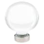 Emtek Bristol 1-1/4 Inch Round Cabinet Knob from the Glass Collection - 25 Pack Polished Nickel