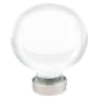 Emtek Bristol Glass 1-1/4 Inch Round Cabinet Knob Polished Nickel