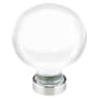 Emtek Bristol Glass 1-1/4 Inch Round Cabinet Knob Satin Nickel