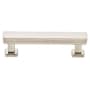 Emtek Art Deco 3-1/2 Inch Center to Center Bar Cabinet Pull Satin Nickel