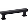 Emtek Art Deco 3-1/2 Inch Center to Center Bar Cabinet Pull Flat Black