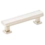 Emtek Art Deco 4 Inch Center to Center Bar Cabinet Pull Polished Nickel