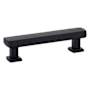 Emtek Art Deco 4 Inch Center to Center Bar Cabinet Pull Flat Black