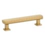 Emtek Art Deco 4 Inch Center to Center Bar Cabinet Pull Satin Brass