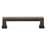 Emtek Alexander 3-1/2 Inch Center to Center Handle Cabinet Pull from the Art Deco Collection - 25 Pack Oil Rubbed Bronze
