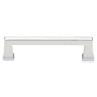 Emtek Alexander 4 Inch Center to Center Handle Cabinet Pull from the Art Deco Collection Polished Chrome