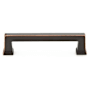 Emtek Alexander 8 Inch Center to Center Handle Cabinet Pull from the Art Deco Collection - 25 Pack Oil Rubbed Bronze