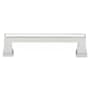 Emtek Alexander 8 Inch Center to Center Handle Cabinet Pull from the Art Deco Collection Polished Chrome