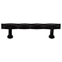 Emtek Tribeca 4 Inch Center to Center Bar Cabinet Pull from the Art Deco Collection Flat Black