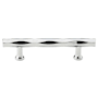 Emtek Tribeca 6 Inch Center to Center Bar Cabinet Pull from the Art Deco Collection - 10 Pack Polished Chrome