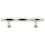 Emtek Tribeca 8 Inch Center to Center Bar Cabinet Pull from the Art Deco Collection Polished Nickel