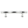 Emtek Tribeca 8 Inch Center to Center Bar Cabinet Pull from the Art Deco Collection Polished Chrome