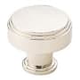 Emtek Newport 1-1/4 Inch Mushroom Cabinet Knob from the Art Deco Collection Polished Nickel