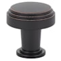 Emtek Newport 1-5/8 Inch Mushroom Cabinet Knob from the Art Deco Collection Oil Rubbed Bronze