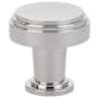 Emtek Newport 1-5/8 Inch Mushroom Cabinet Knob from the Art Deco Collection Polished Nickel