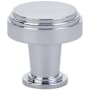 Emtek Newport 1-5/8 Inch Mushroom Cabinet Knob from the Art Deco Collection Polished Chrome