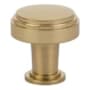 Emtek Newport 1-5/8 Inch Mushroom Cabinet Knob from the Art Deco Collection Satin Brass