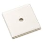 Emtek Art Deco 1-3/16 Inch Square Cabinet Knob Backplate Polished Nickel