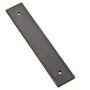 Emtek Art Deco 4 Inch Center to Center Cabinet Pull Rectangular Backplate Oil Rubbed Bronze