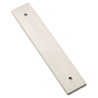 Emtek Art Deco 4 Inch Center to Center Cabinet Pull Rectangular Backplate Satin Nickel