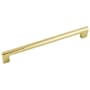 Emtek Trail 12 Inch Center to Center Handle Appliance Pull from the Contemporary Collection Unlacquered Brass