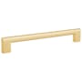 Emtek Trail 18 Inch Center to Center Appliance Bar Pull from the Contemporary Collection Satin Brass