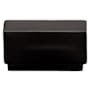 Emtek Cinder 1-5/8 Inch Rectangular Cabinet Knob from the Urban Modern Collection Flat Black