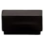 Emtek Cinder 2-1/4 Inch Rectangular Cabinet Knob from the Urban Modern Collection Flat Black