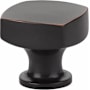 Emtek Freestone 1-1/4 Inch Square Cabinet Knob from the Urban Modern Collection Oil Rubbed Bronze