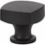 Emtek Freestone 1-1/4 Inch Square Cabinet Knob from the Urban Modern Collection Flat Black