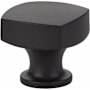 Emtek Freestone 1-1/2 Inch Square Cabinet Knob from the Urban Modern Collection Flat Black