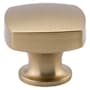 Emtek Freestone 1-1/2 Inch Square Cabinet Knob from the Urban Modern Collection Satin Brass