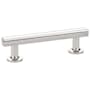 Emtek Freestone 4 Inch Center to Center Bar Cabinet Pull from the Urban Modern Collection Polished Nickel