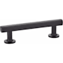 Emtek Freestone 4 Inch Center to Center Bar Cabinet Pull from the Urban Modern Collection Flat Black