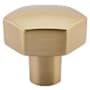 Emtek Mod Hex 1-1/8 Inch Geometric Cabinet Knob from the Urban Modern Collection Satin Brass