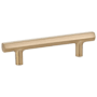 Emtek Mod Hex 8 Inch Center to Center Bar Cabinet Pull from the Urban Modern Collection Satin Brass